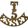 5th Territorial Bn. Essex Regiment (T/5/ESSEX) Shoulder Title