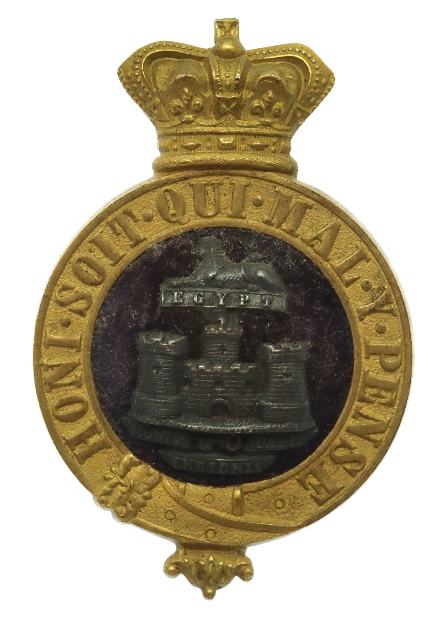 Victorian Essex Regiment Officer's Glengarry Badge
