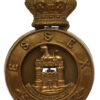 Victorian Essex Regiment 2 Part Glengarry Badge Helmet Plate Centre (c.1881-1896)