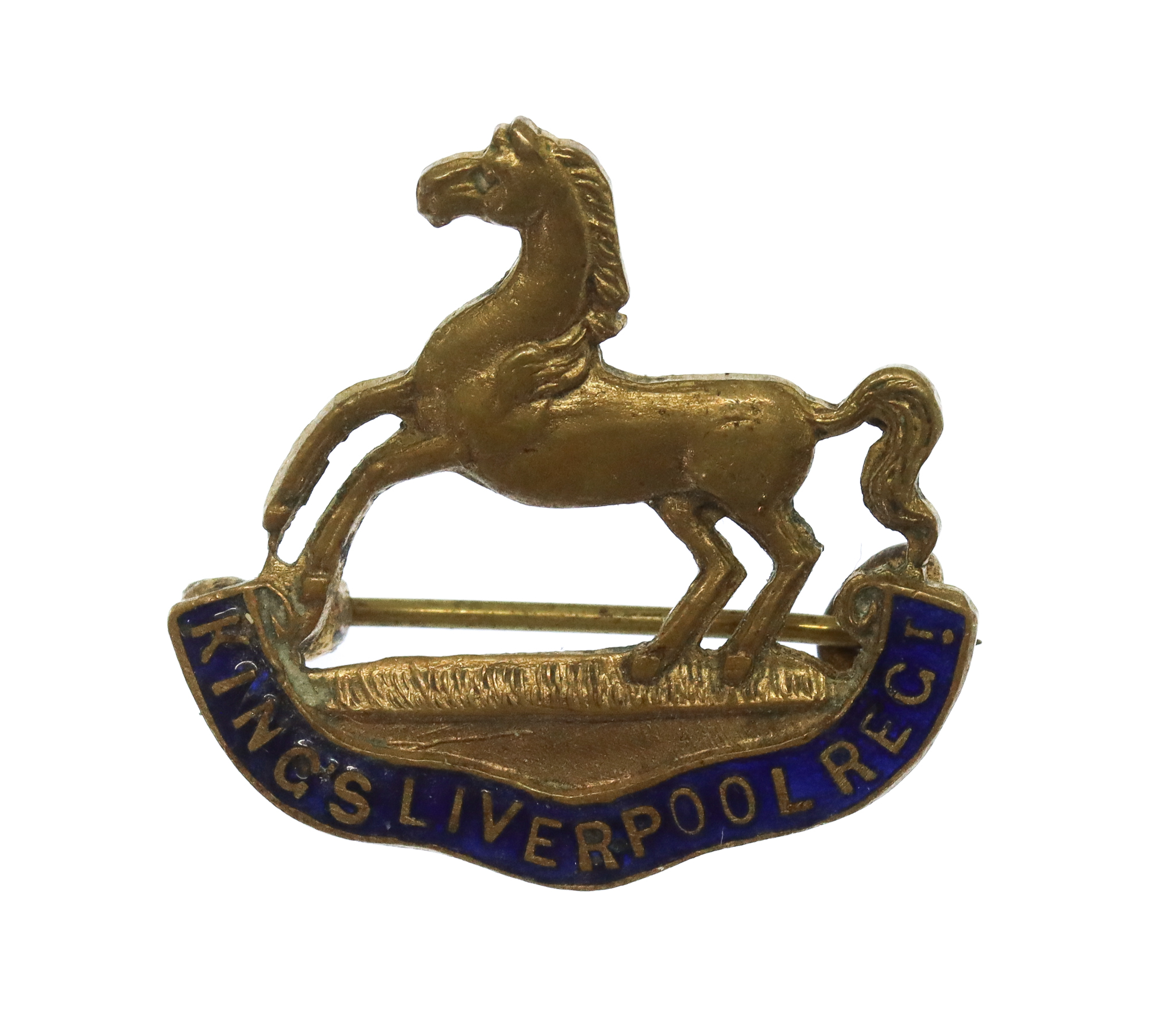 King's Liverpool Regiment Enamelled Sweetheart Brooch