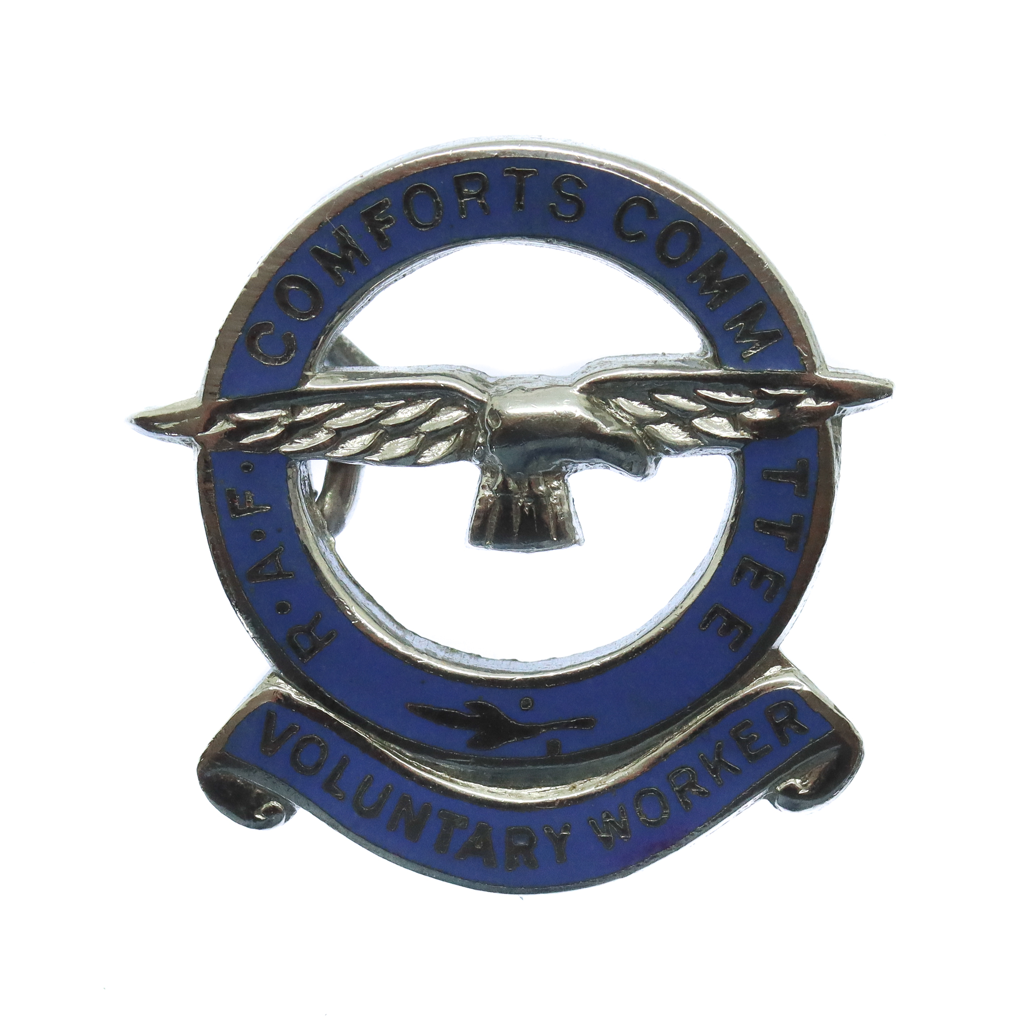 WW2 Royal Air Force (R.A.F.) Comforts Committee Voluntary Worker Badge