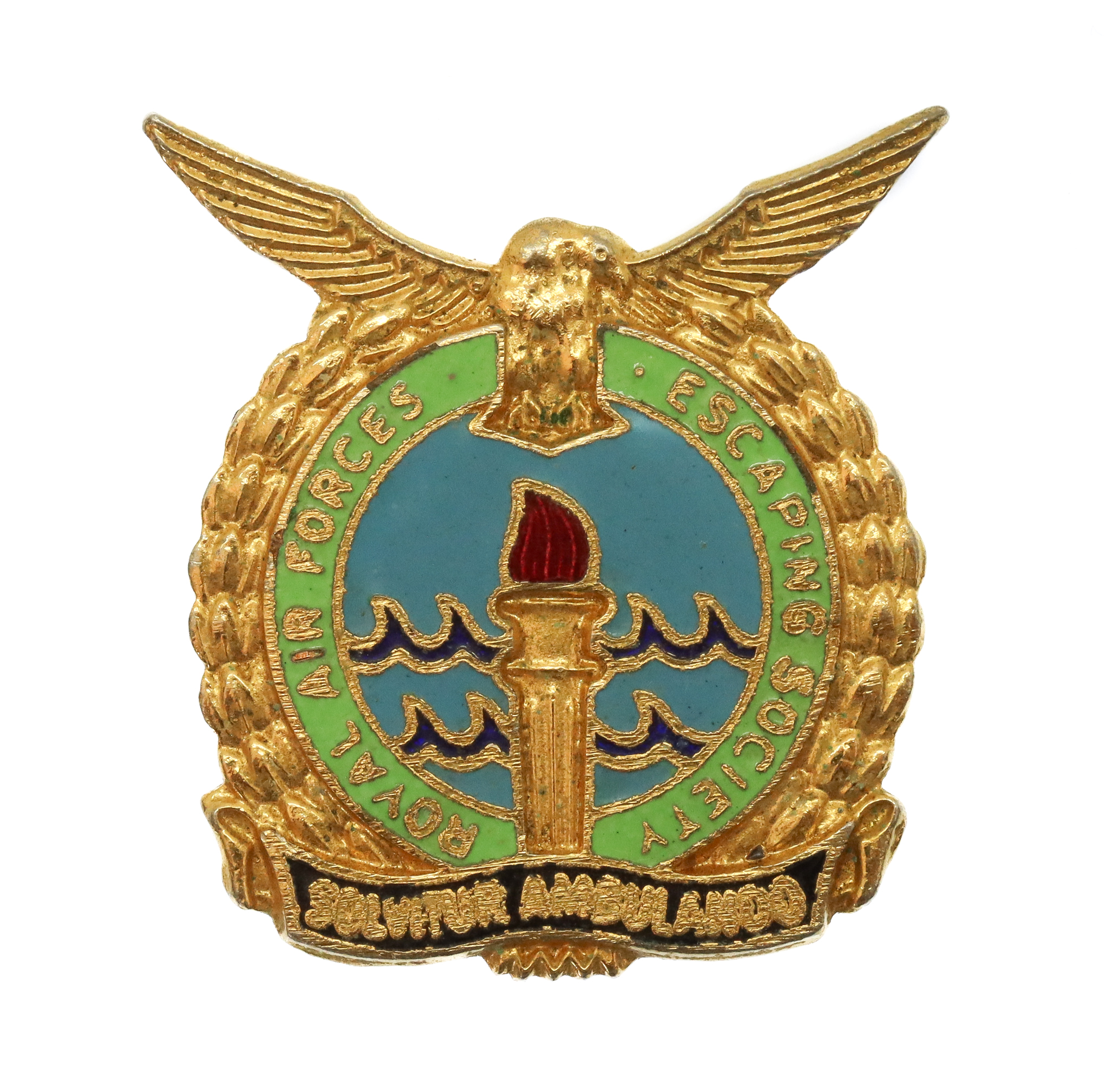 WW2 Royal Air Force (R.A.F.) Escaping Society Enamelled Lapel Badge