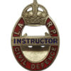 WW2 Local Air Raid Precautions (L.A.R.P.) Civil Defence Instructor Badge