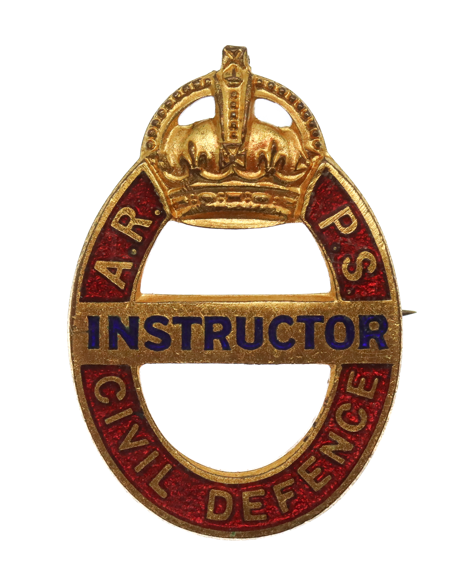 WW2 Air Raid Precautions School (A.R.P.S.) Civil Defence Instructor Badge
