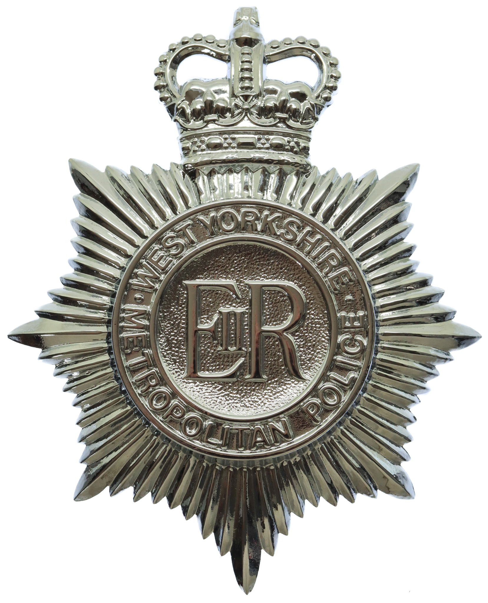 West Yorkshire Metropolitan Police Helmet Plate - Queen's Crown