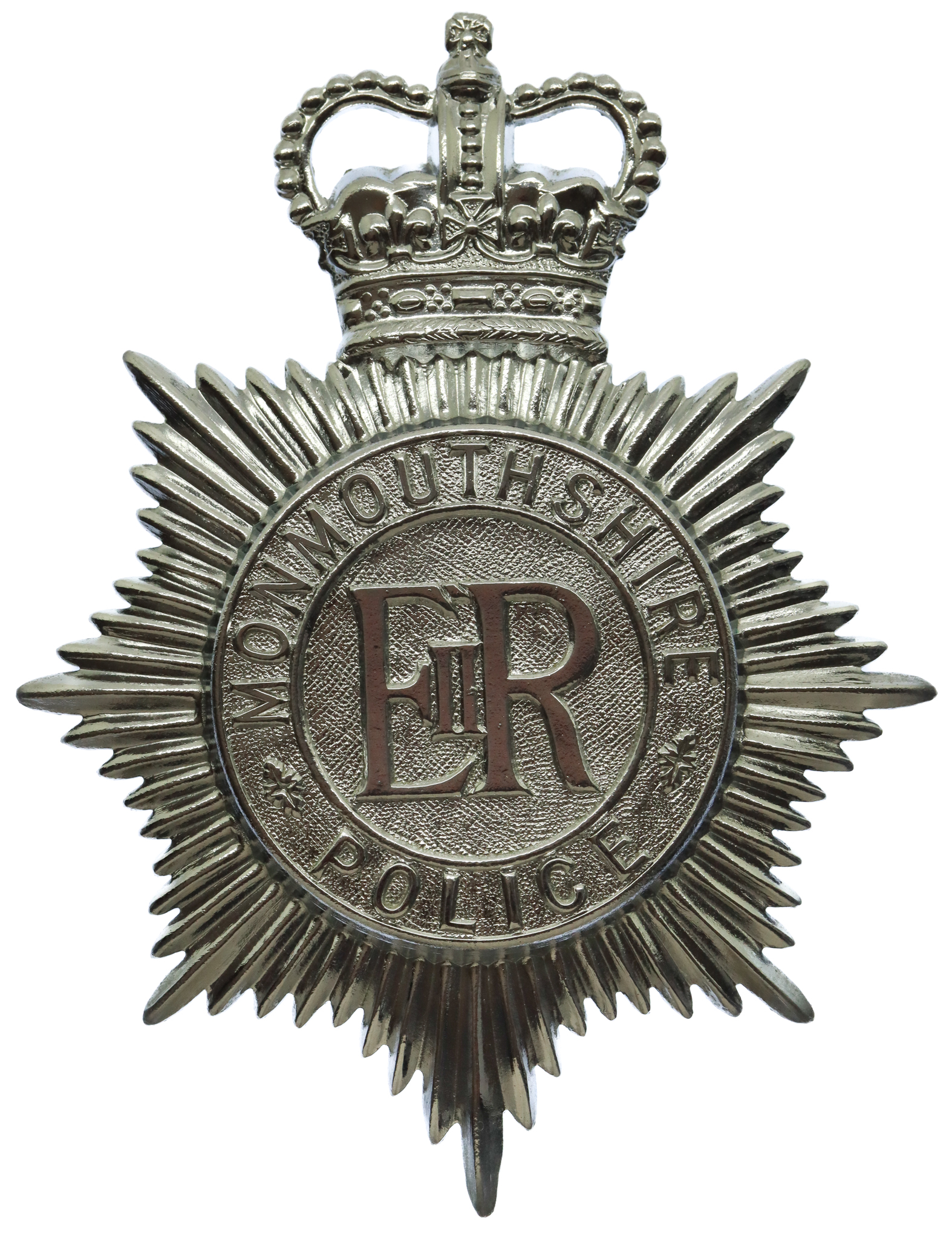 Monmouthshire Police Helmet Plate - Queen's Crown