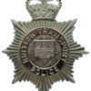 British Transport Police (B.T.P.) Chrome Helmet Plate - Queen's Crown