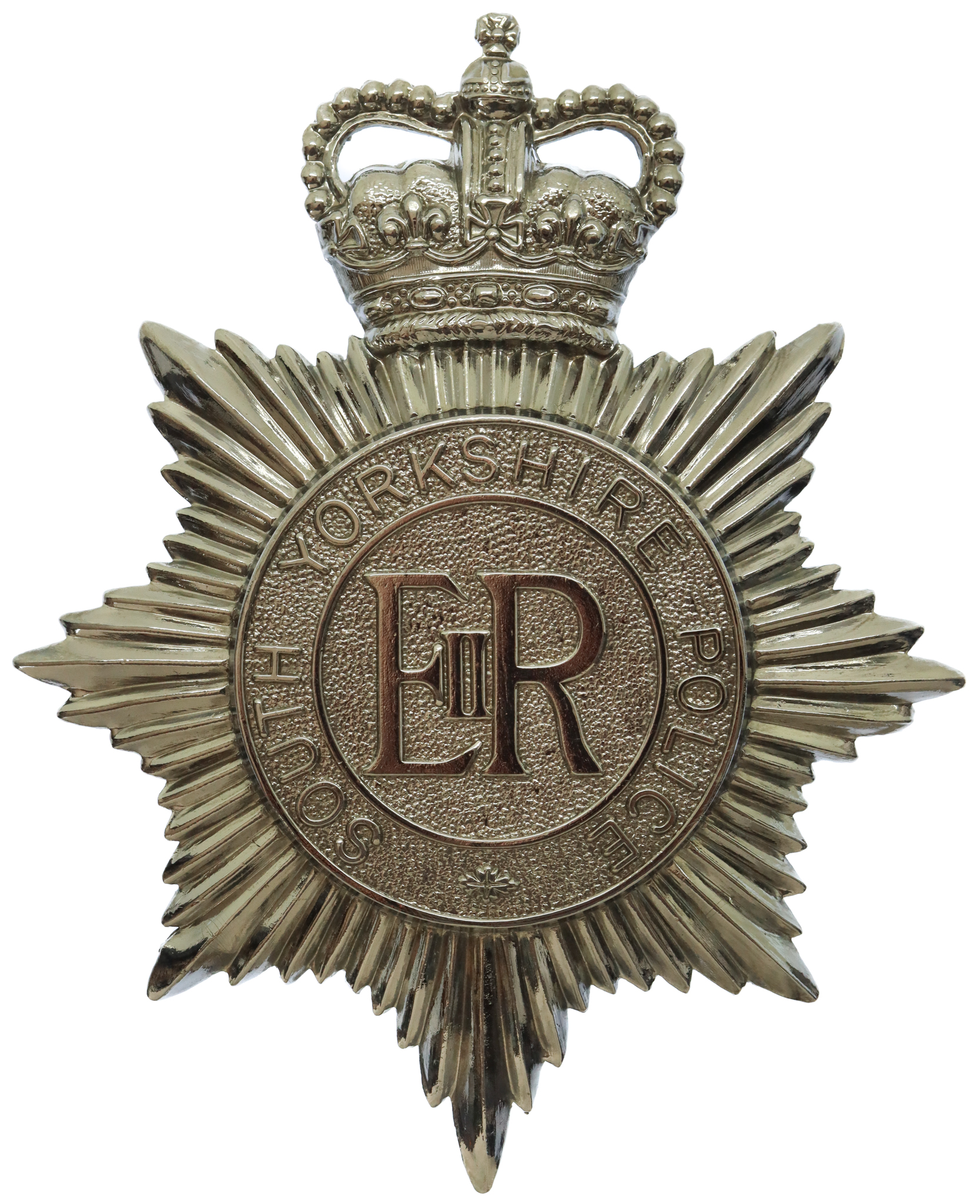 South Yorkshire Police Helmet Plate - Queen's Crown