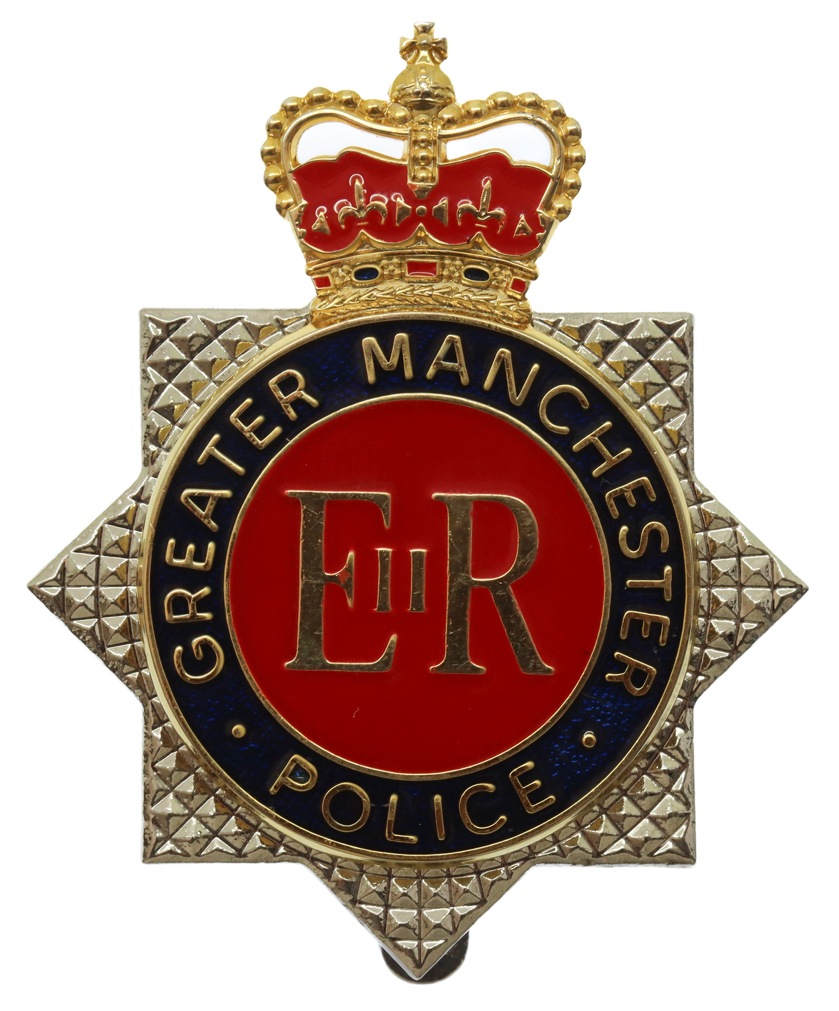 Greater Manchester Police Enamelled Star Cap Badge 