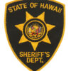United States State of Hawaii Sheriff's Dept. Cloth Patch Badge