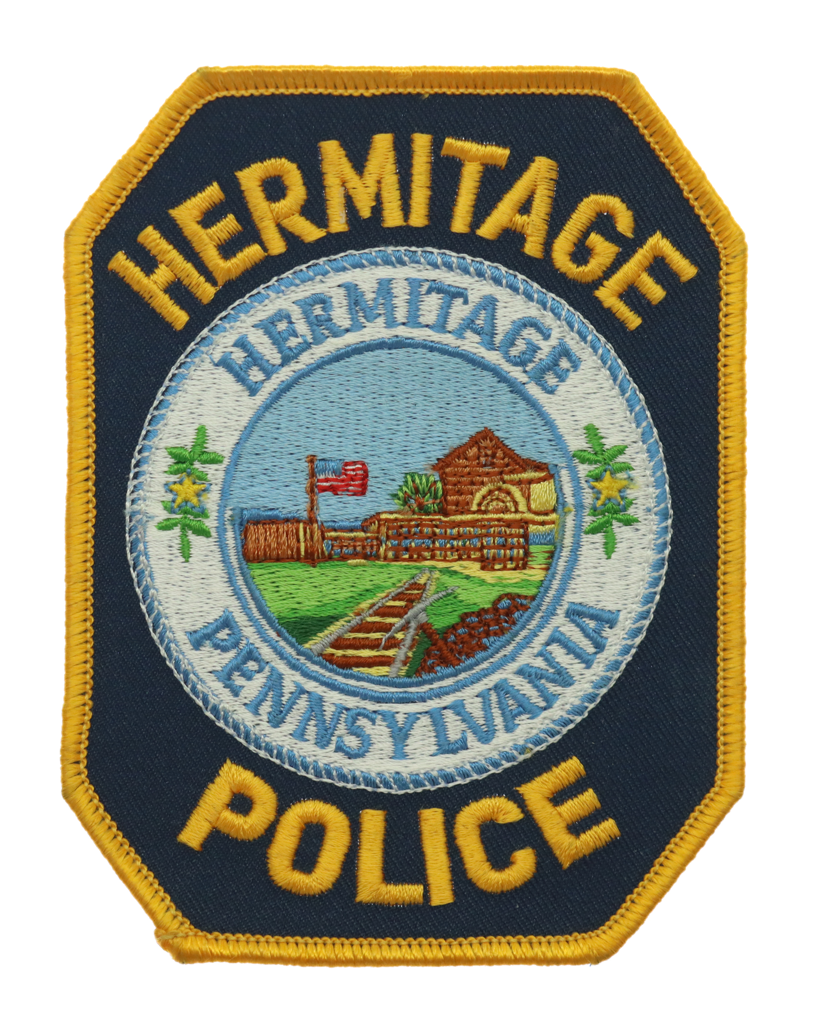 United States Hermitage Pennsylvania Police Cloth Patch Badge