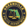 United States Greenville Police Department Cloth Patch Badge