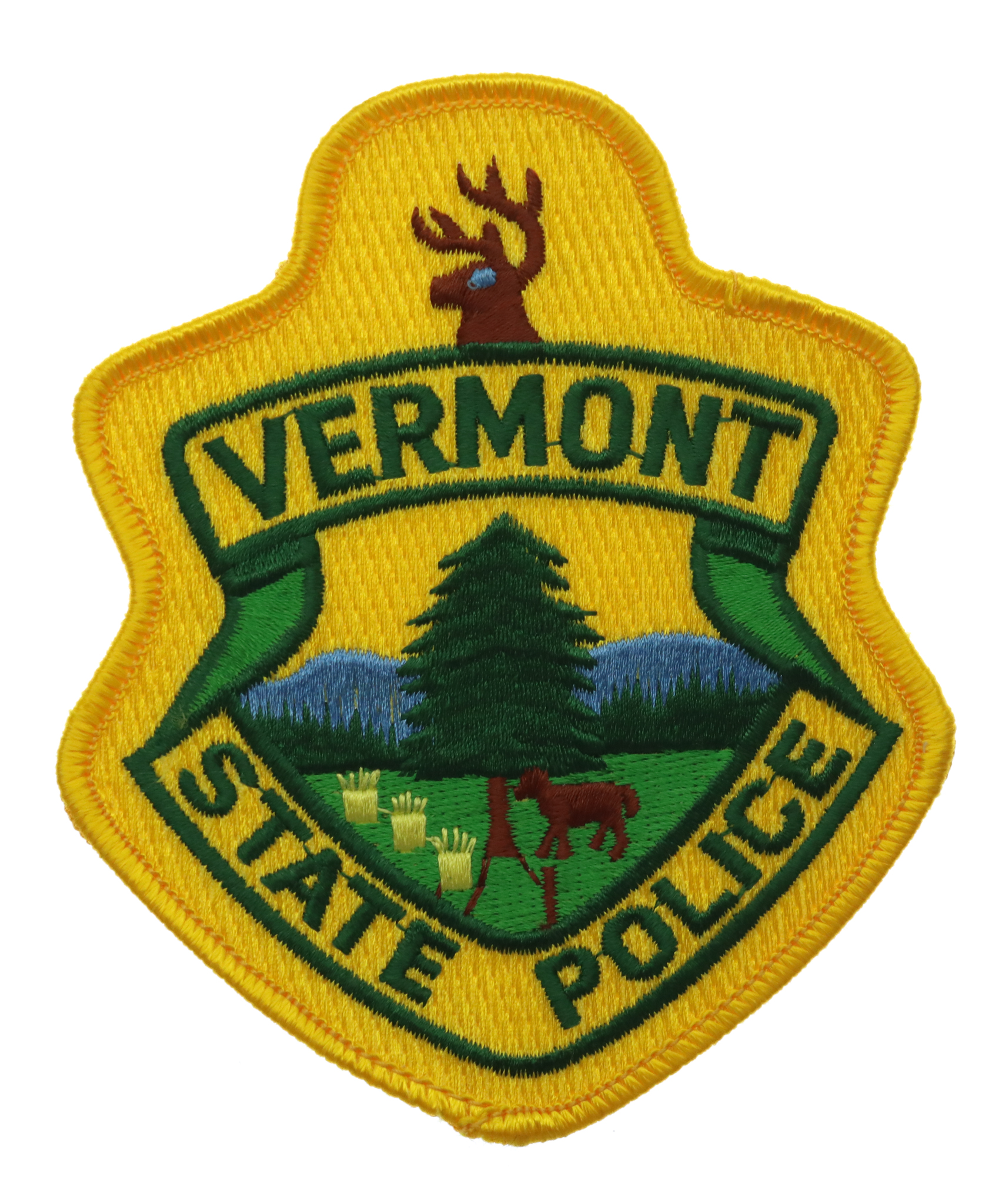 United States Vermont State Police Cloth Patch Badge