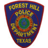 United States Forest Hill Texas Police Department Cloth Patch Badge