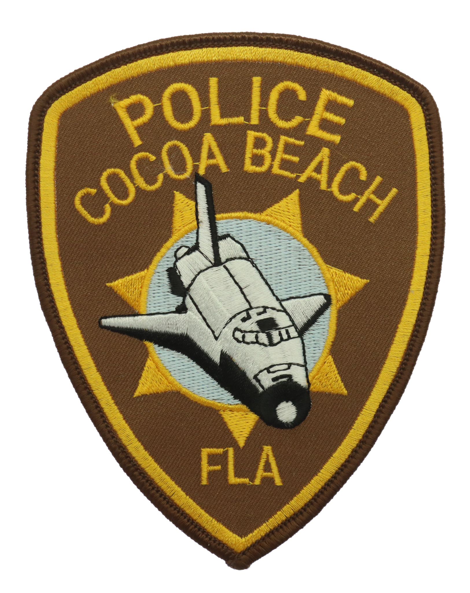 United States Cocoa Beach FLA Police Cloth Patch Badge