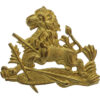 Rhodesia British South Africa Police Gilt Cap Badge/Helmet Badge