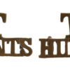 Pair of WW1 Huntingdonshire Cyclist Battalion (T/HUNTS) Shoulder Titles