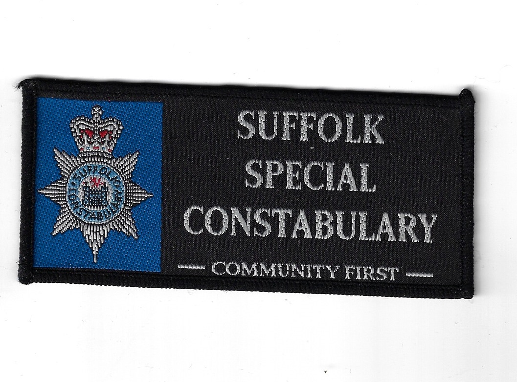 Suffolk Special Constabulary Cloth Uniform Patch Badge