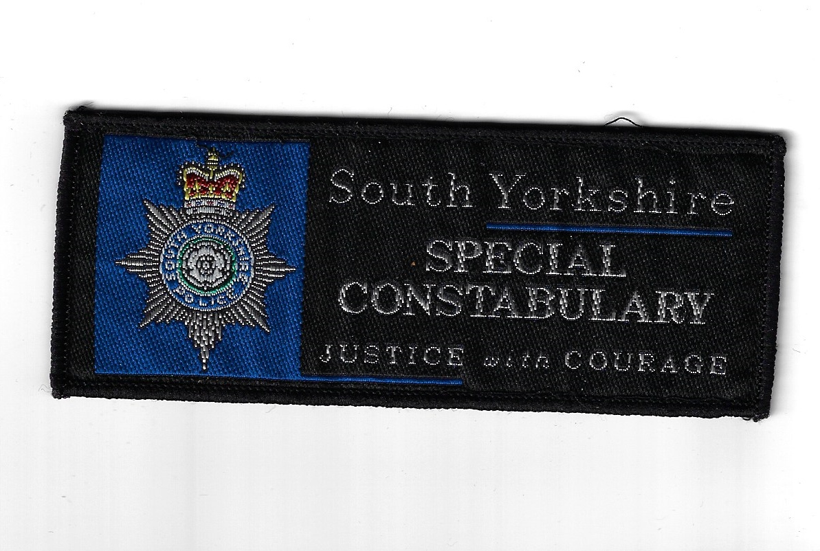 South Yorkshire Police Special Constabulary Cloth Uniform Patch Badge