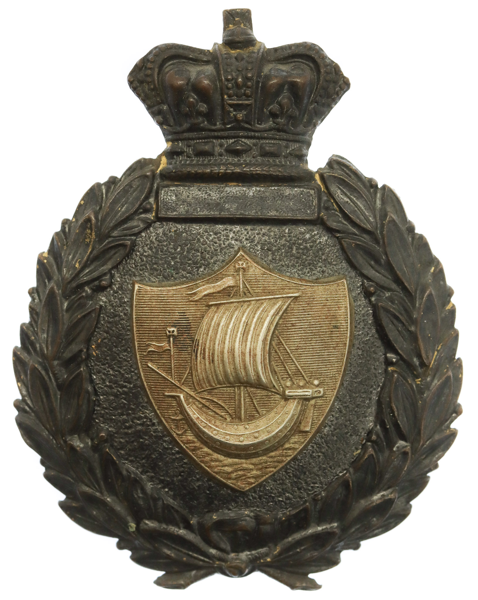 Rare Victorian Newport Police (Isle of Wight) Helmet Plate