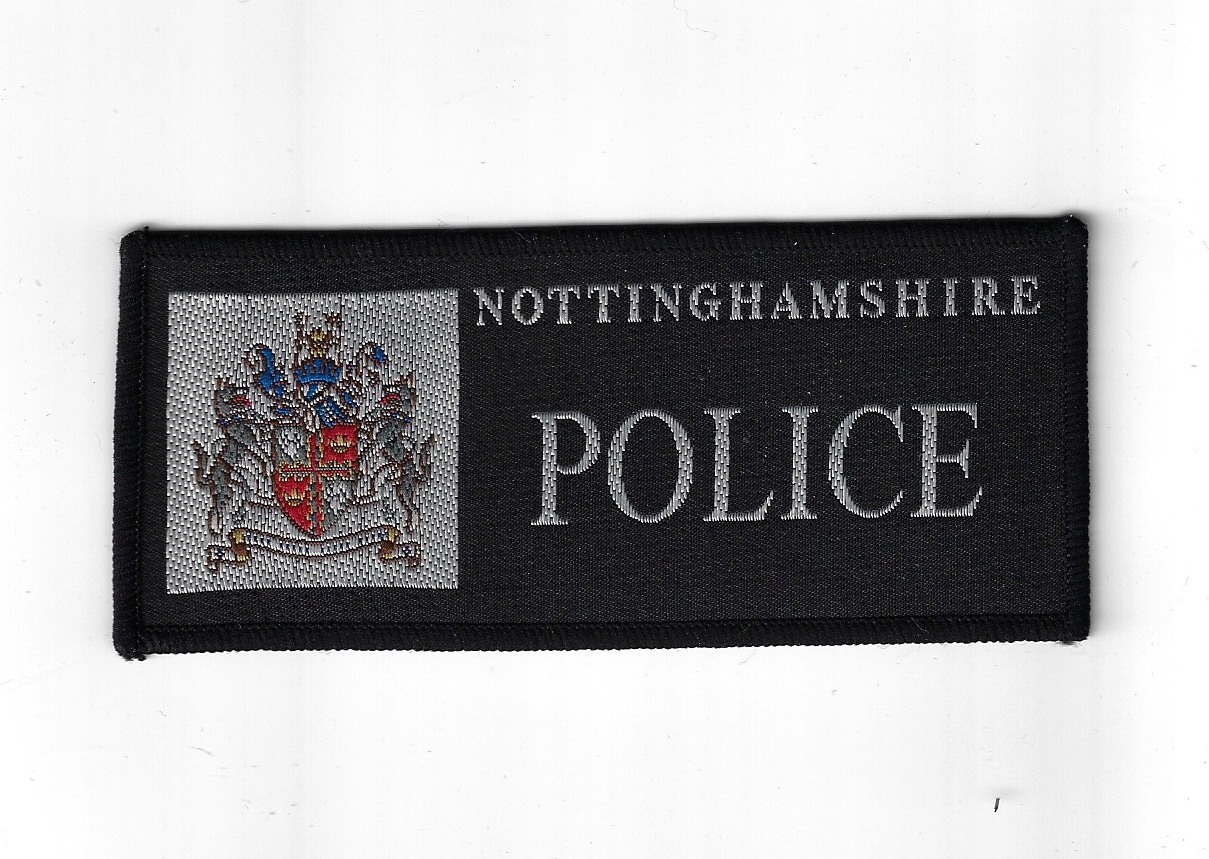 Nottinghamshire Police Cloth Uniform Patch Badge