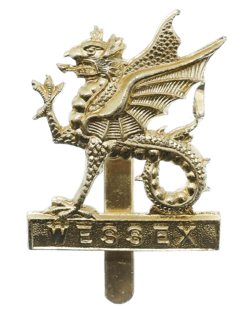 Wessex Brigade Anodised (Staybrite) Cap Badge