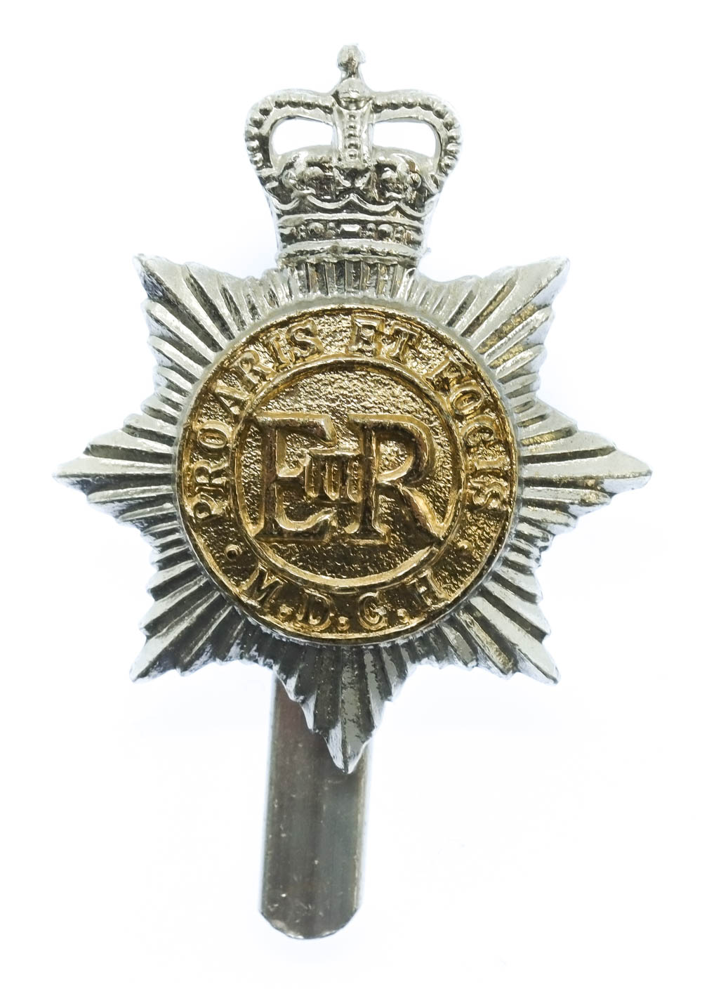 47th (Middlesex Yeomanry) Signal Squadron Anodised (Staybrite) Cap Badge