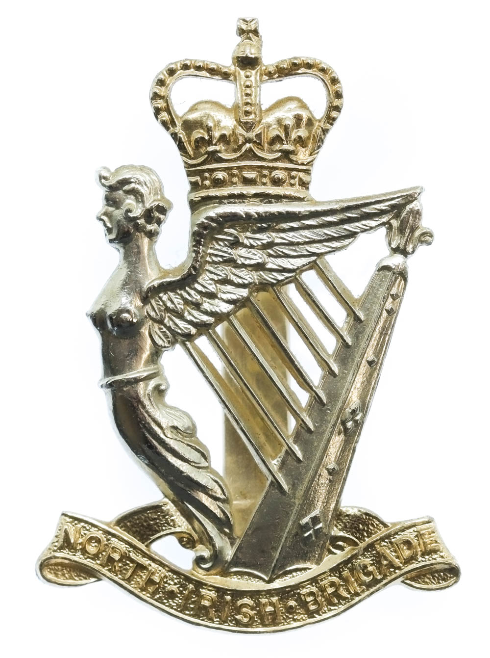 North Irish Brigade Anodised (Staybrite) Cap Badge