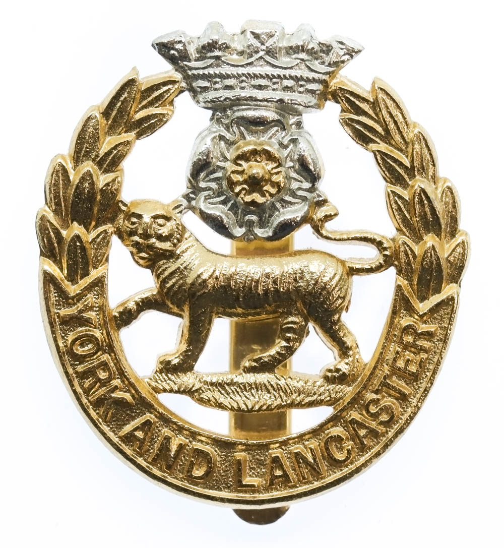 York & Lancaster Regiment Anodised (Staybrite) Cap Badge