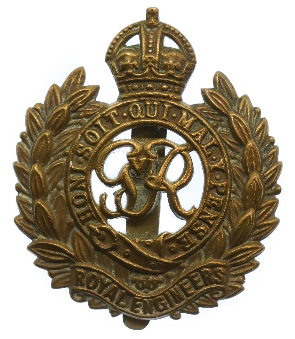 George VI Royal Engineers Cap Badge