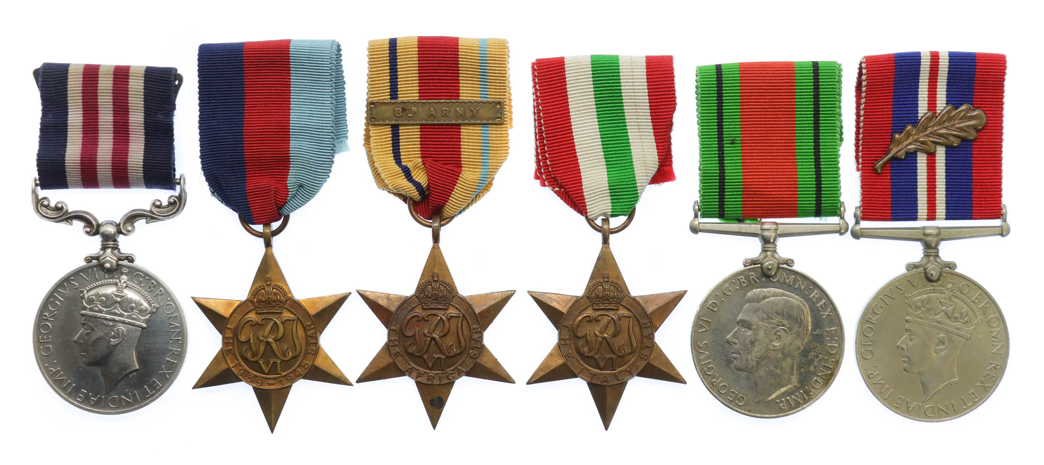 WW2 Military Medal and Mentioned in Despatches Group of Six - Pte. J.C. Cawton, 5th Battalion, Black Watch