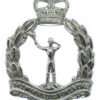 Royal Observer Corps Chrome Cap Badge - Queen' Crown