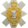 Black Watch (The Royal Highlanders) Officer's Cap Badge - Queen's Crown