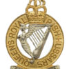 Queen's Royal Irish Hussars Officer's Cap Badge - Queen's Crown (2nd Pattern)