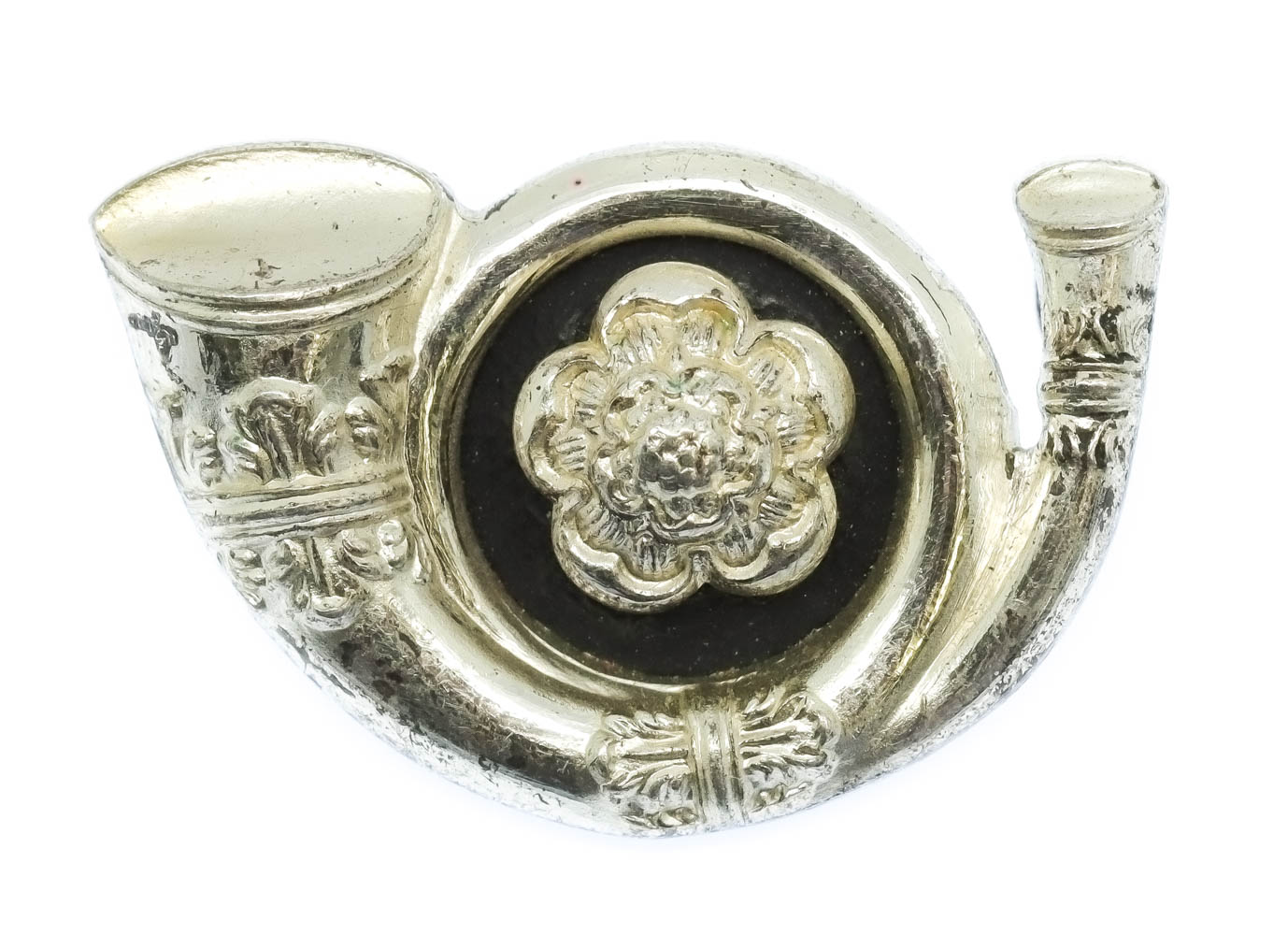 King's Own Yorkshire Light Infantry (K.O.Y.L.I.) Officer's Silvered Cap Badge