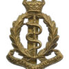 Royal Army Medical Corps (R.A.M.C.) Brass Cap Badge - King's Crown