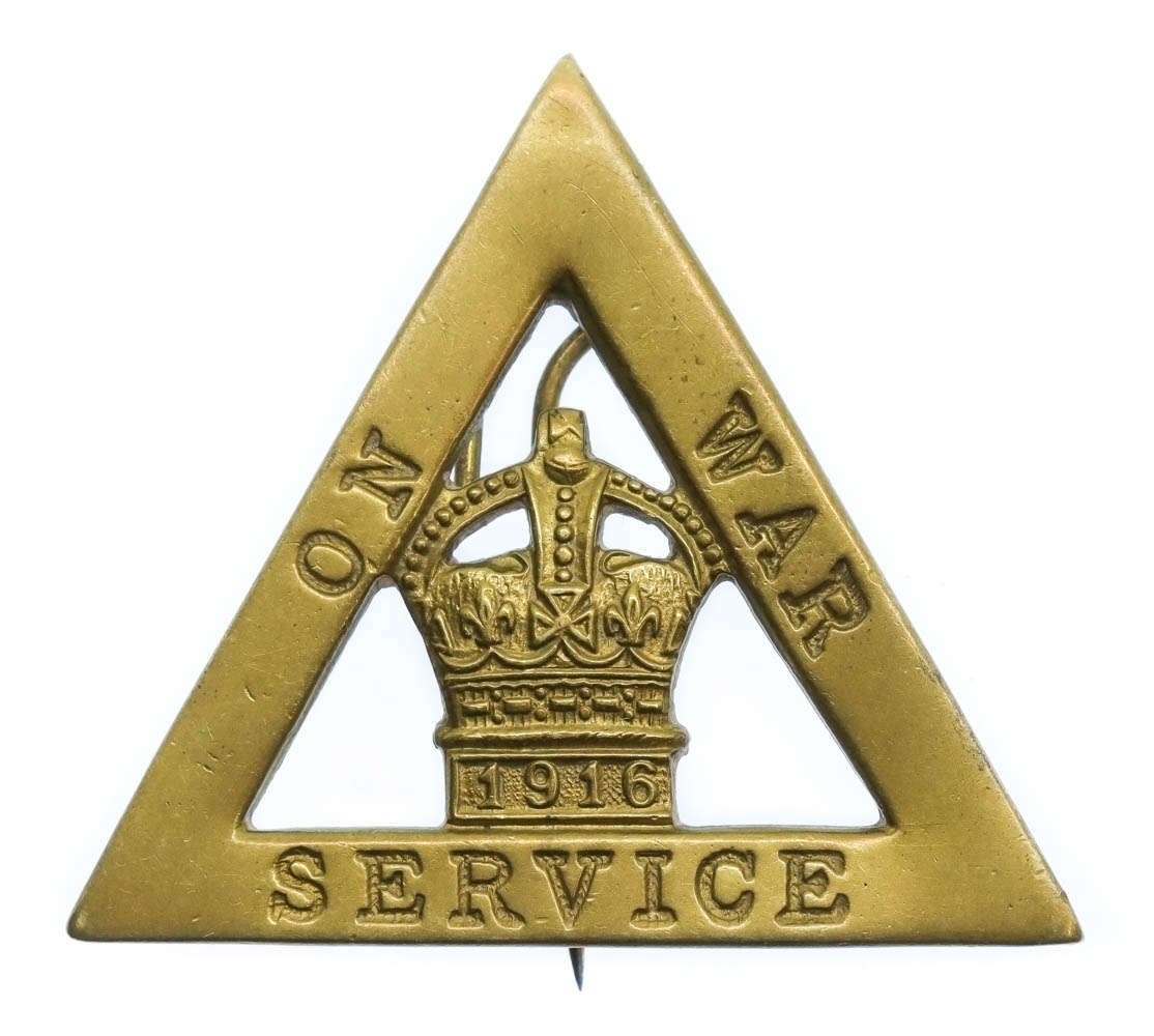 WW1 1916 On War Service Lapel Badge