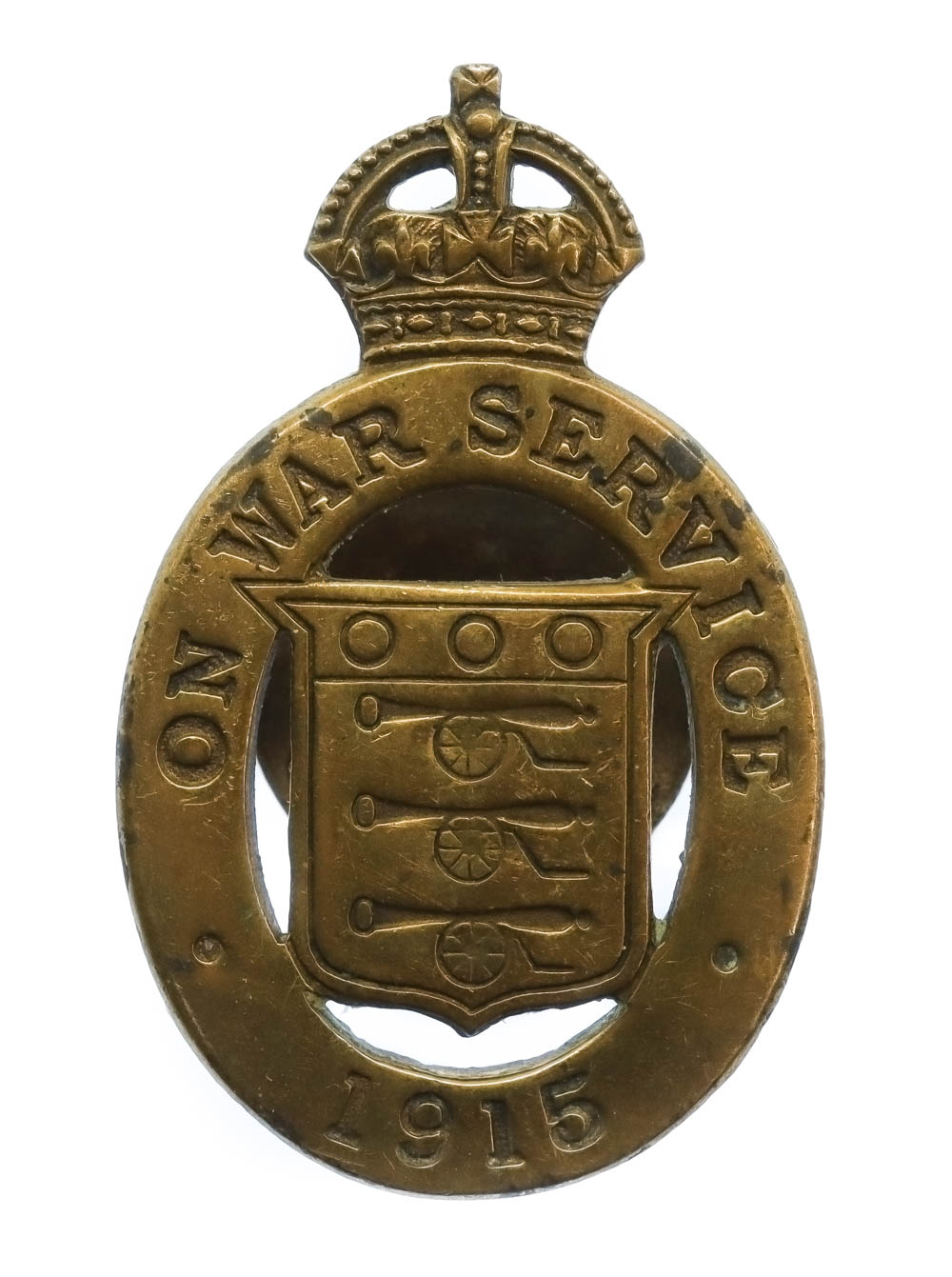  WW1 1915 On War Service Lapel Badge