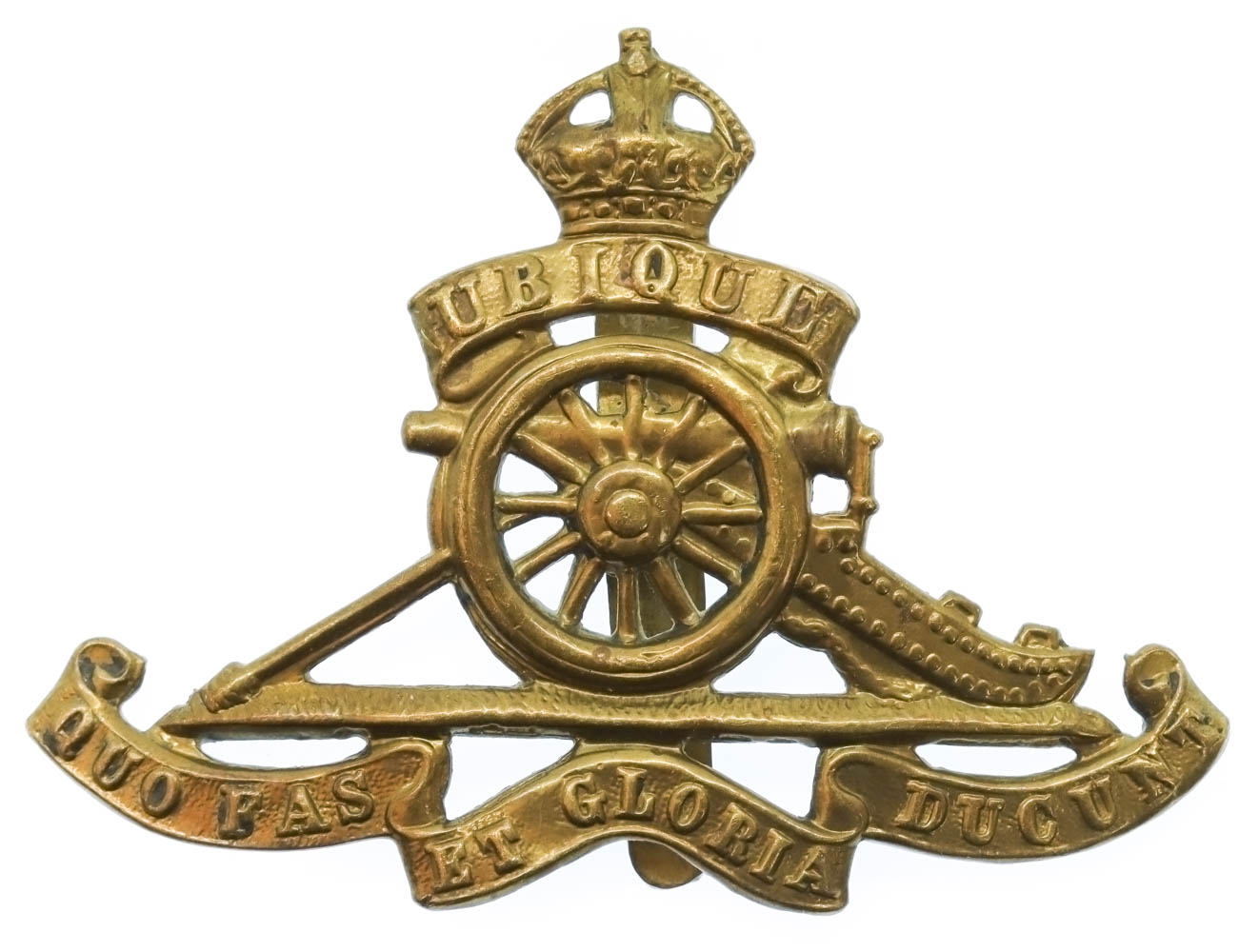 Royal Artillery Cap Badge - King's Crown
