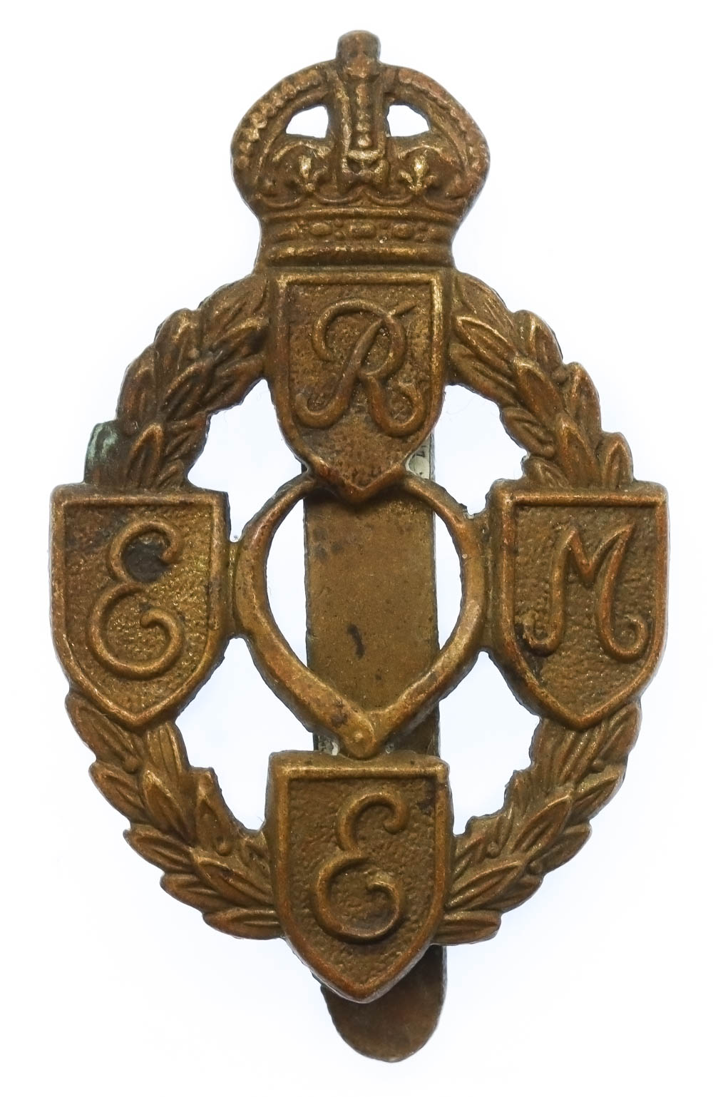Royal Electrical & Mechanical Engineers (R.E.M.E.) Cap Badge - King's Crown
