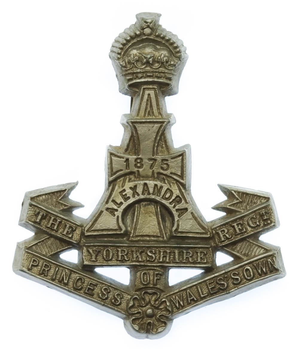 Yorkshire Regiment (Green Howards) WW2 Plastic Economy Cap Badge