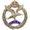 Army Air Corps Sterling Silver & Enamel Sweetheart Brooch