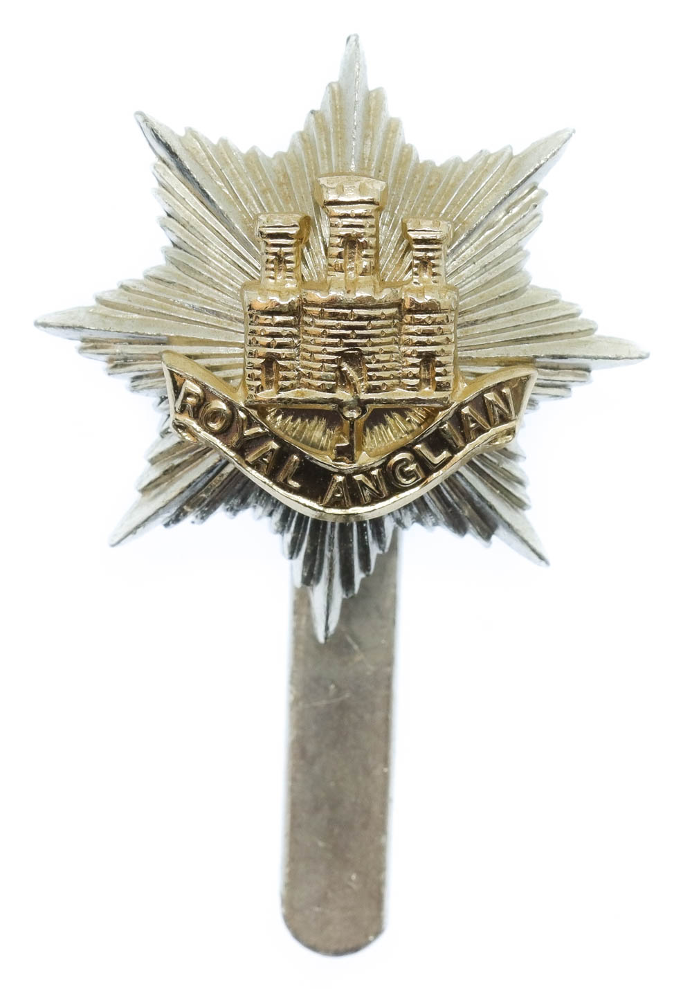 Royal Anglian Regiment Anodised (Staybrite) Cap Badge