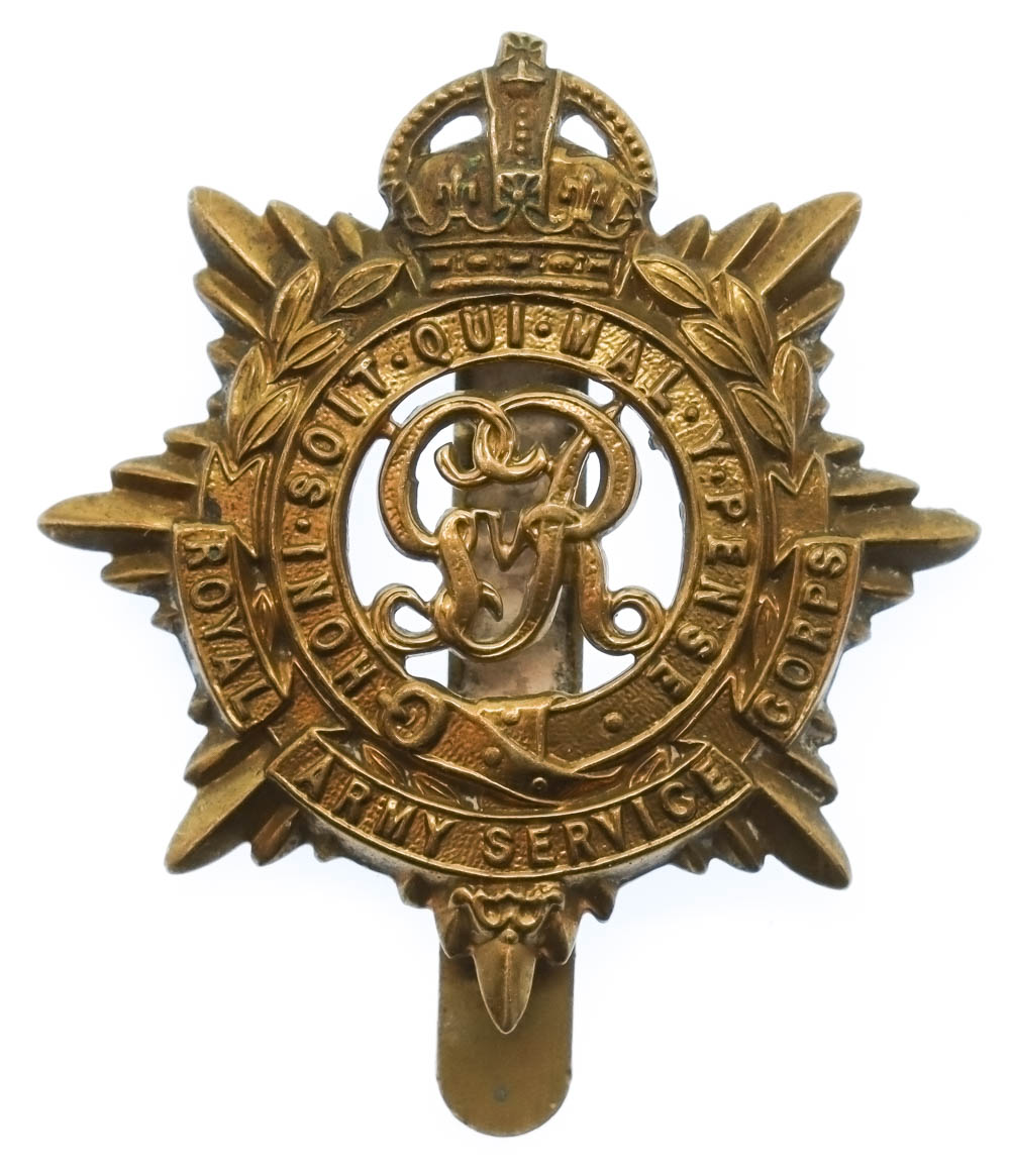 George V Royal Army Service Corps (R.A.S.C.) Cap Badge