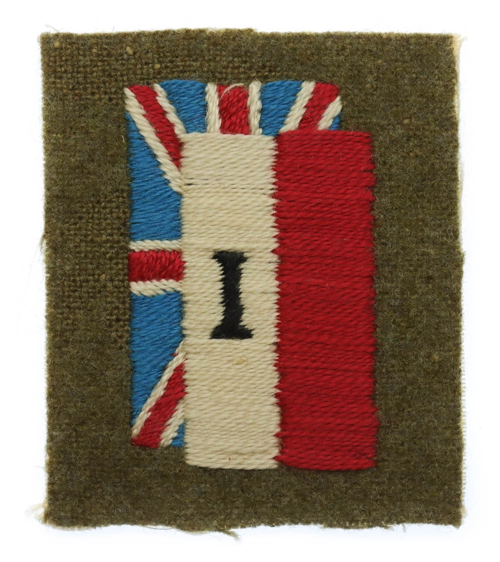 WW2 1st Polish Corps Cloth Formation Sign