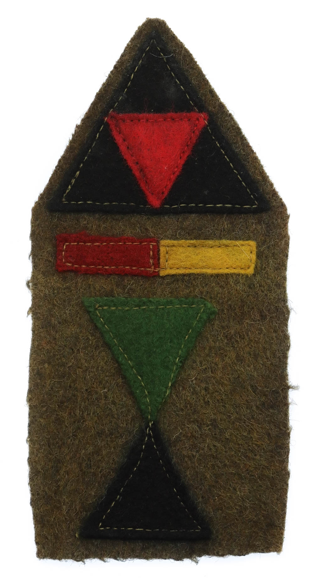 WW2 3rd Infantry Division 33rd Tank Brigade Royal Armoured Corps Battle Dress Combination Formation Sign Insignia