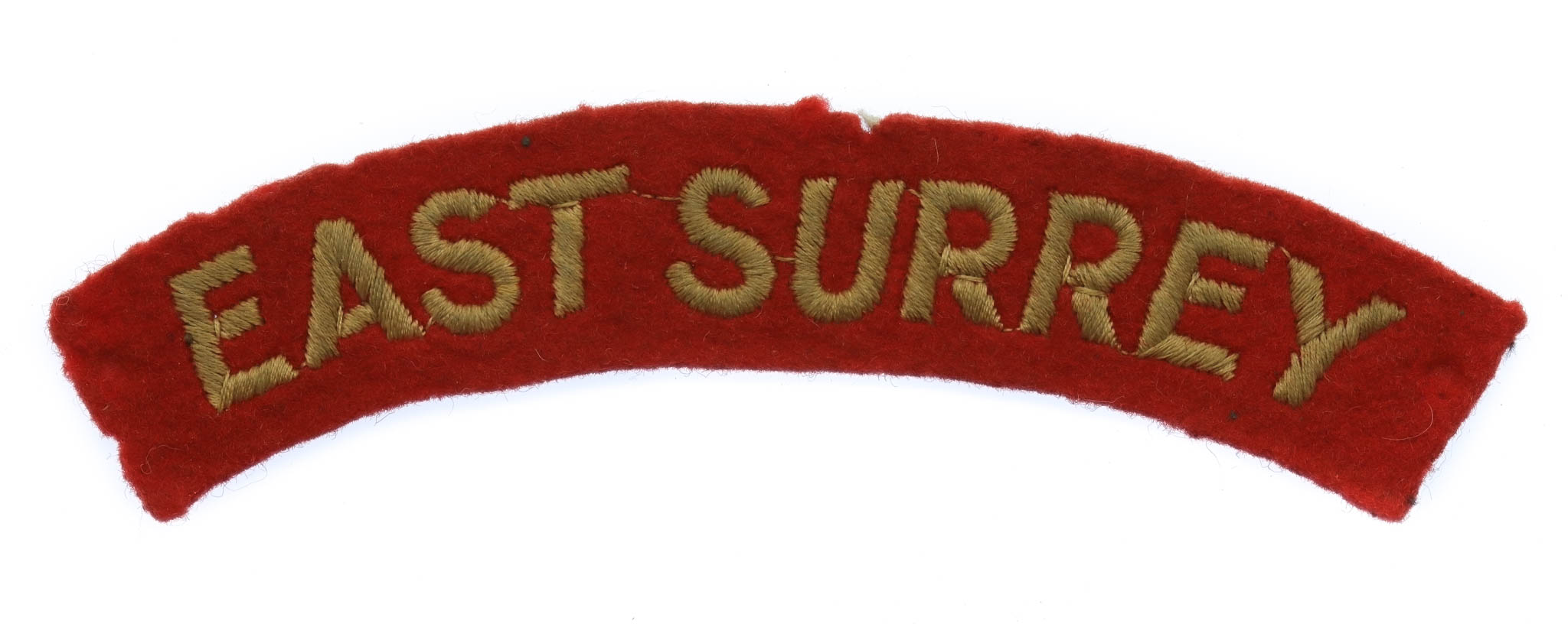 East Surrey Regiment (EAST SURREY) Cloth Shoulder Title