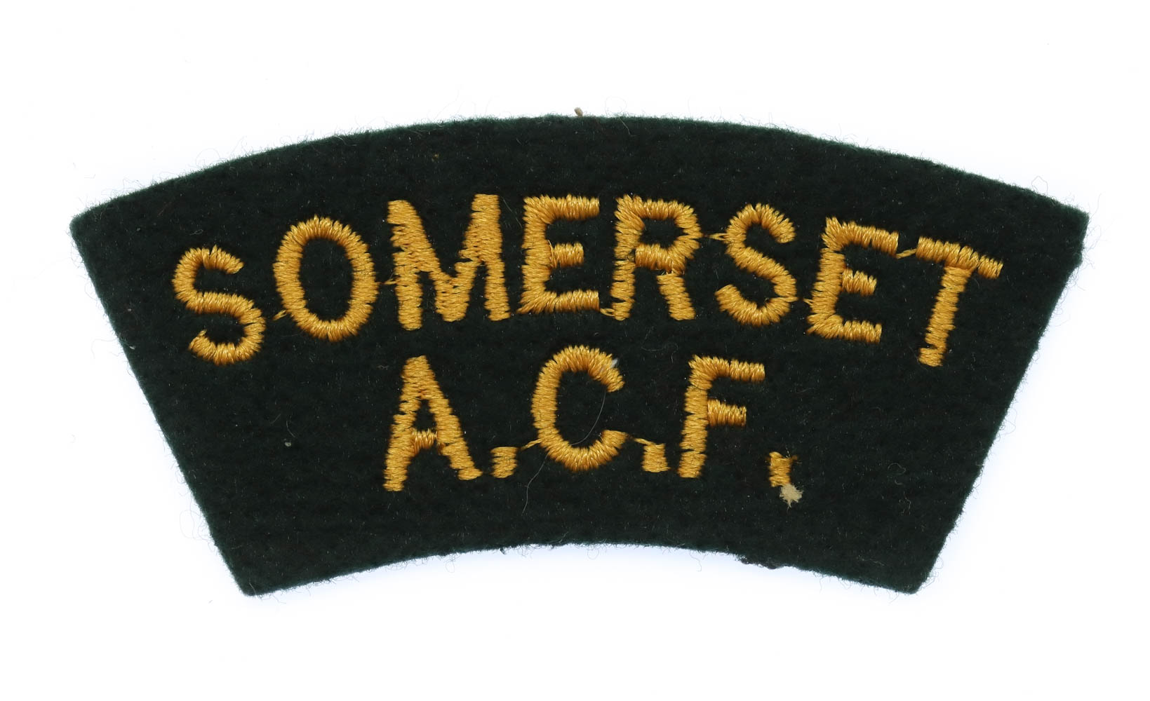 Somerset Army Cadet Force (SOMERSET/A.C.F.) Cloth Shoulder Title