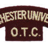 Manchester University O.T.C. (MANCHESTER UNIVERSITY/O.T.C.) Cloth Shoulder Title
