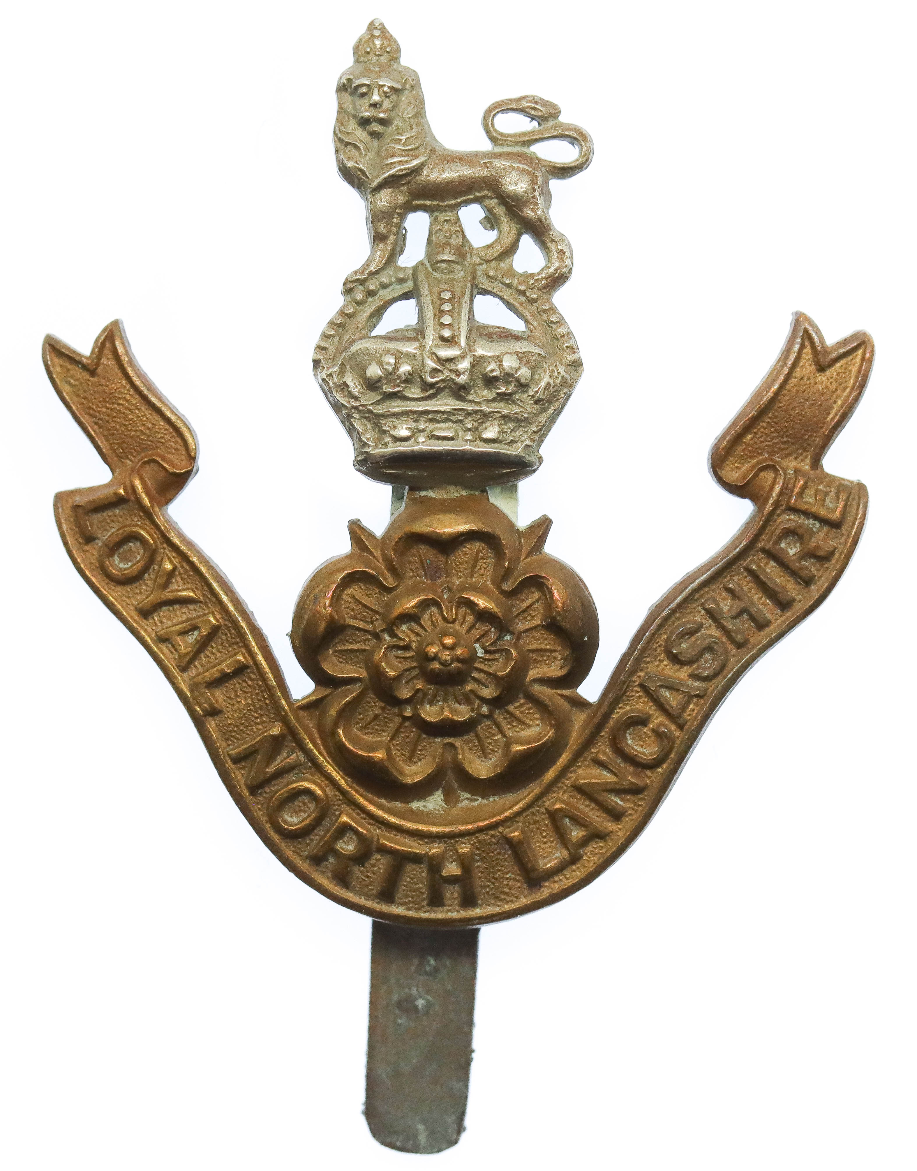 Loyal North Lancashire Regiment Cap Badge - King's Crown
